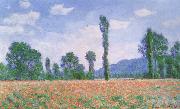 Claude Monet Poppy Field at Giverny painting